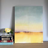 "'Golden Days' original painting" - Original Painting in yellow by Holly Whitcomb