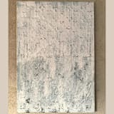 "Flower abstraction" - Original Painting in white by Nina Leth