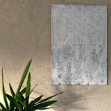 "Flower abstraction" - Original Painting in white by Nina Leth