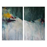 "December" - Original Painting in blue by Wendy Keller
