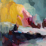 "December" - Original Painting in blue by Wendy Keller