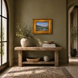 "“Meet Me in the Lowlands” - 18 x 15 - Framed Original Painting" - Original Painting in multicolor by Sarah Mankin