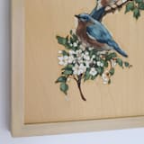 "Birds" - Original Painting in blue by Wendy Keller