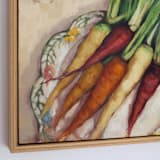 "Carrots" - Original Painting in green by Wendy Keller
