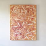 "Layers of Sweetness" - Original Painting in orange by Teodora Guererra
