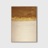 "Areia" - Original Painting in yellow by Karine Tonial Grimm