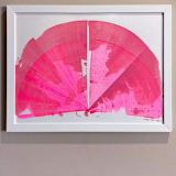 "corpus 1 + 2" - Original Painting in pink by bari wieselman schulman
