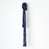 "Fiber art - Connected" - Original Painting in blue by Bharti Trivedi