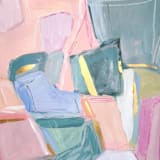 "Magnolias in Bloom I" - Original Painting in multicolorassorted-colors by Sarah Mankin