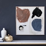 "Fight For It" - Original Painting in blue by Cait Courneya