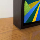 "Blue + Green" - Original Painting in multicolor by Renée Stramel