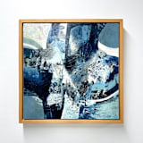"Waves I" - Original Painting in blue by Kristi Visser