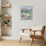 ""Where the Wildflowers Lead" - 20x16 - Framed Original Painting" - Original Painting in multicolor by Sarah Mankin