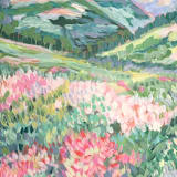 ""Where the Wildflowers Lead" - 20x16 - Framed Original Painting" - Original Painting in multicolor by Sarah Mankin