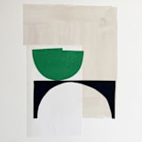 "Series 4 No.7" - Original Painting in green by Francesca Iannaccone