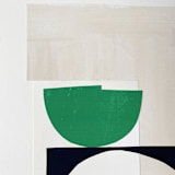 "Series 4 No.7" - Original Painting in green by Francesca Iannaccone