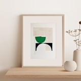 "Series 4 No.7" - Original Painting in green by Francesca Iannaccone