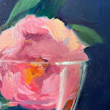 "Camelia Sundae" - Original Painting in pink by Sue MacLeod-Beere