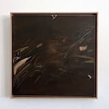 "Room 401" - Original Painting in brown by Shiho Whitehead