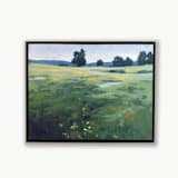 "High Meadow" - Original Painting in green by Stephanie Goos Johnson