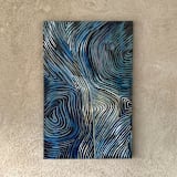 "River deep" - Original Painting in blue by Nina Leth