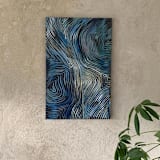 "River deep" - Original Painting in blue by Nina Leth