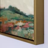 "Flower Meadow" - Original Painting in green by Wendy Keller