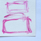 "Dahlia" - Original Painting in pink by bari wieselman schulman