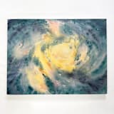 "Stardust" - Original Painting in blue by Holly Whitcomb