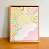 "Every Storm Runs Out of Rain III" - Original Painting in multicolor by Renée Stramel