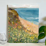"Cruz" - Original Painting in multicolor by Lindsay Megahed