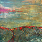 "My Way Home" - Original Painting in green by Jon Leafstedt