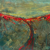 "My Way Home" - Original Painting in green by Jon Leafstedt