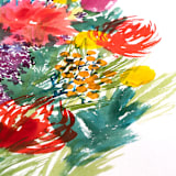 "Wild Summer Bouquet watercolor painting" - Original Painting in multicolorassorted-colors by Alexandra Dzh