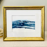 "Get lost in the details of where you are..." - Original Painting in blue by Golden Lines and Silver Linings