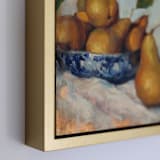 "Bowl of Pears " - Original Painting in blue by Wendy Keller