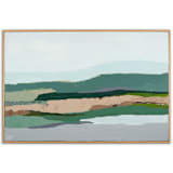 "March Seascape" - Original Painting in green by Caryn Owen