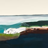 "Monterey Bay Series 36x48" - Original Painting in multicolor by Caryn Owen