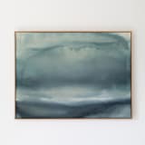 "Salt & Light" - Original Painting in blue by Rebecca King