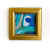 "Weather Pattern" - Original Painting in blue by Jessalin Beutler