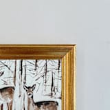 "Enchanted Forest" - Original Painting in beige by Teju Reval