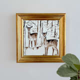 "Enchanted Forest" - Original Painting in beige by Teju Reval
