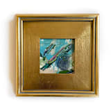 "Against The Current" - Original Painting in blue by Jessalin Beutler