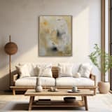 "Yellow Symphony No. 2" - Original Painting in yellow by Karine Tonial Grimm