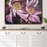 "Twisted Summer" - Original Painting in pink by Mandy Trimble Leonard