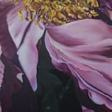 "Twisted Summer" - Original Painting in pink by Mandy Trimble Leonard