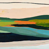 "Seascape in Rust" - Original Painting in multicolorassorted-colors by Caryn Owen