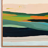 "Seascape in Rust" - Original Painting in multicolorassorted-colors by Caryn Owen