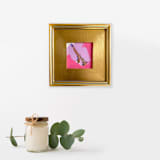 "Cupid's Arrow" - Original Painting in pink by Jessalin Beutler