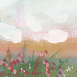 "Rainbow Prairie" - Original Painting in multicolor by Lindsay Megahed